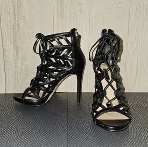 Strappy heels by Guess